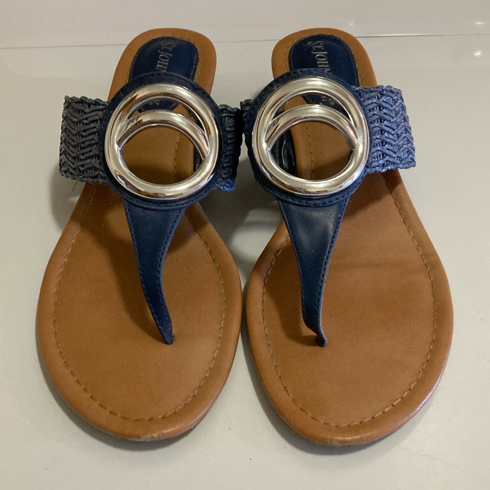 St. John’s Bay , size 6 1/2, Navy Women’s sandals